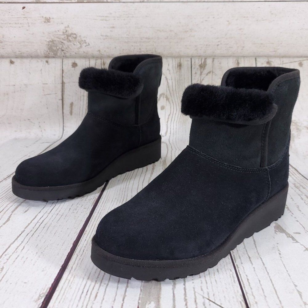 COPY - UGG Australia Kristin Wedge Bootie Womens Size 7.5 Black Shearling Ankle…